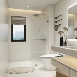 semi frameless shower door​