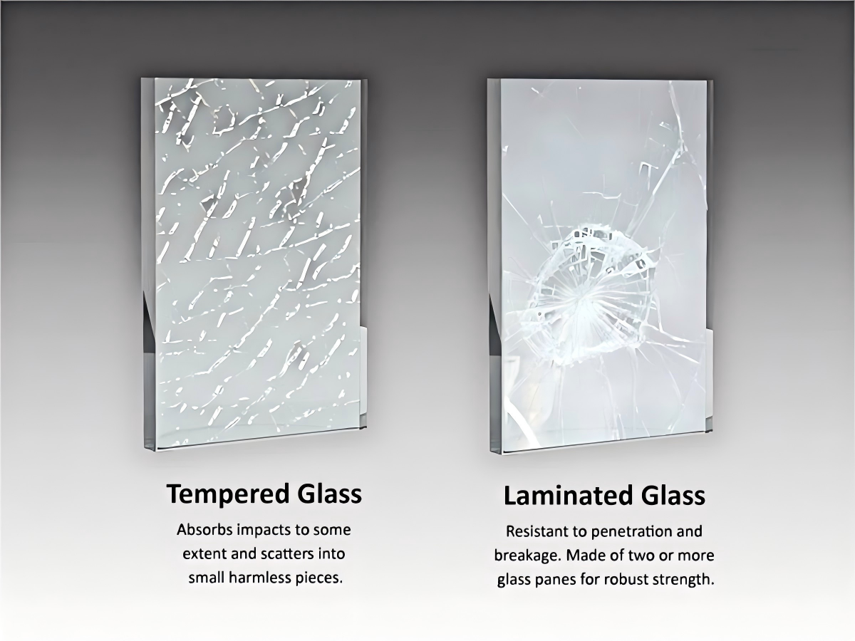 Laminated Glass vs Tempered Glass