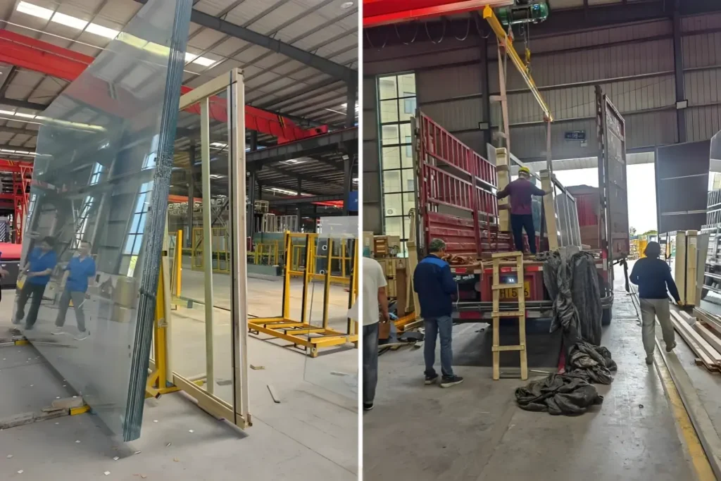 17.52mm Clear Tempered Laminated Safety Glass Delivery