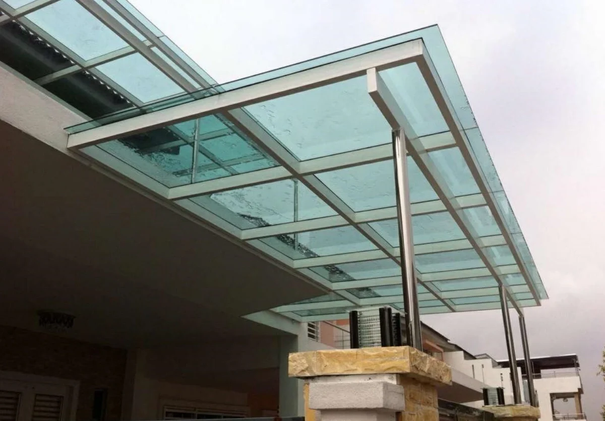 551 Harden Laminated Glass canopy
